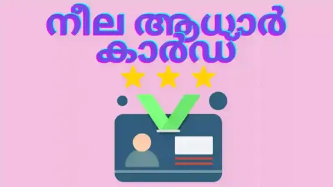 നീല ആധാർ കാർഡ്